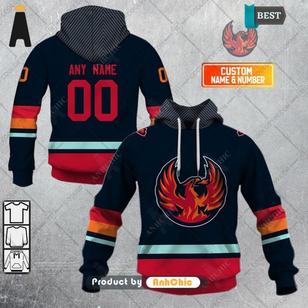 HOT Personalized AHL Coachella Valley Firebirds Color jersey Style  All over Printed 3D Hoodie