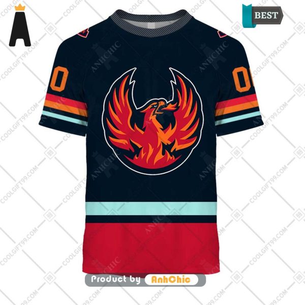 HOT Personalized AHL Coachella Valley Firebirds Color jersey Style  All over Printed 3D Hoodie