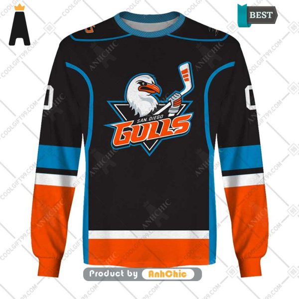 HOT Personalized AHL San Diego Gulls Color jersey Style  Street Style Elegance 3D Hoodie