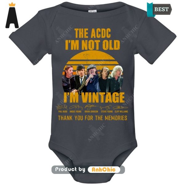 HOT The ACDC I’m Not Old I’m Vintage Thank You For The Memories Street Style Fusion T-Shirt