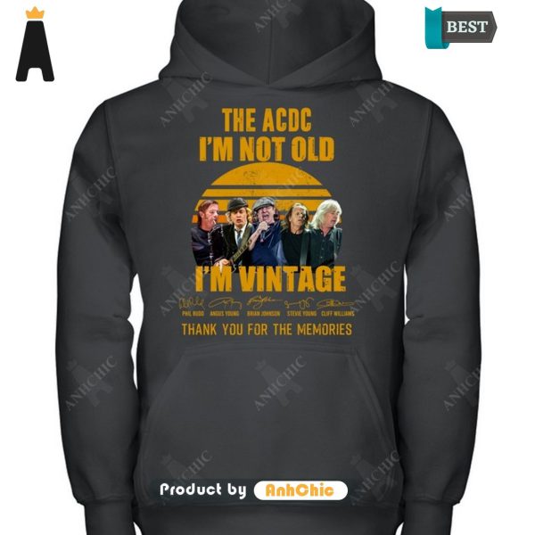 HOT The ACDC I’m Not Old I’m Vintage Thank You For The Memories Street Style Fusion T-Shirt