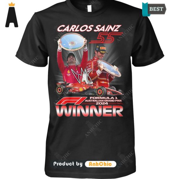 HOT TREND CARLOS SAINZ Formula 1 Australian Grand Prix Winner Street Style Elegance T-Shirt