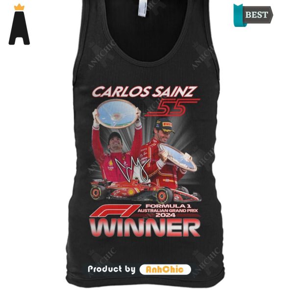 HOT TREND CARLOS SAINZ Formula 1 Australian Grand Prix Winner Street Style Elegance T-Shirt