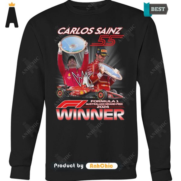 HOT TREND CARLOS SAINZ Formula 1 Australian Grand Prix Winner Street Style Elegance T-Shirt