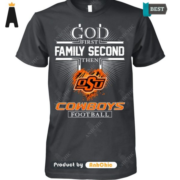 HOT TREND God First Family Second Then Cowboys Football Trending Collection T-Shirt