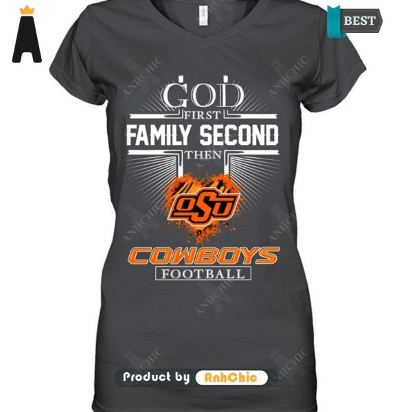 HOT TREND God First Family Second Then Cowboys Football Trending Collection T-Shirt