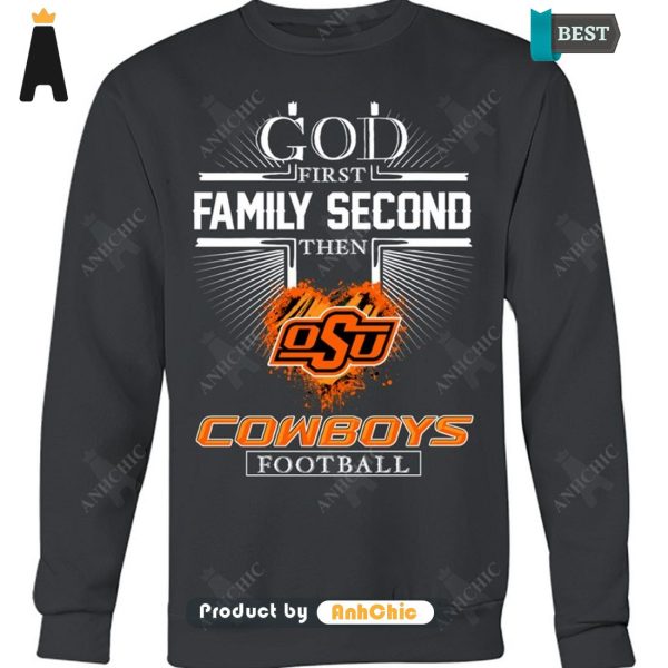 HOT TREND God First Family Second Then Cowboys Football Trending Collection T-Shirt