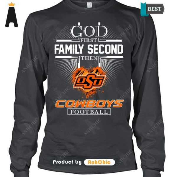 HOT TREND God First Family Second Then Cowboys Football Trending Collection T-Shirt