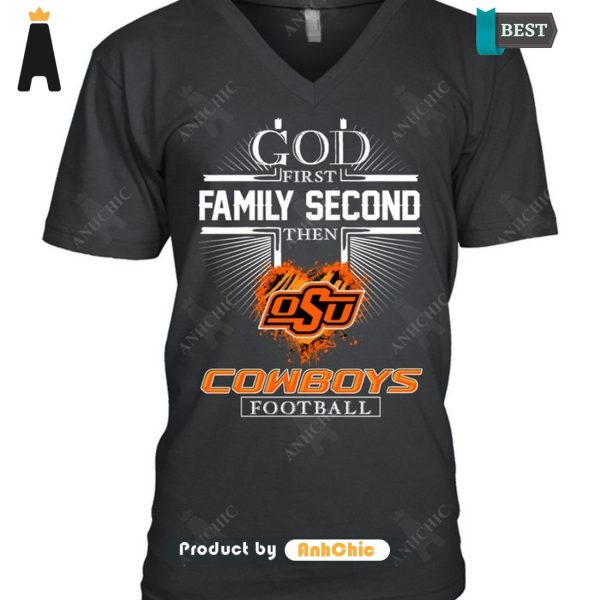 HOT TREND God First Family Second Then Cowboys Football Trending Collection T-Shirt