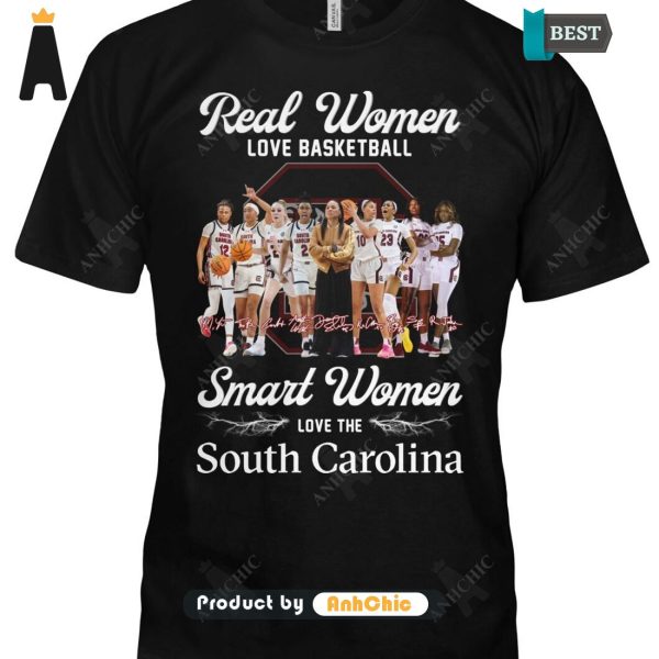 HOT TREND Real Women Love Basketbal Smart Women Love South Carolina Urban Streetwear T-Shirt