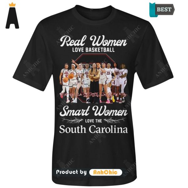 HOT TREND Real Women Love Basketbal Smart Women Love South Carolina Urban Streetwear T-Shirt