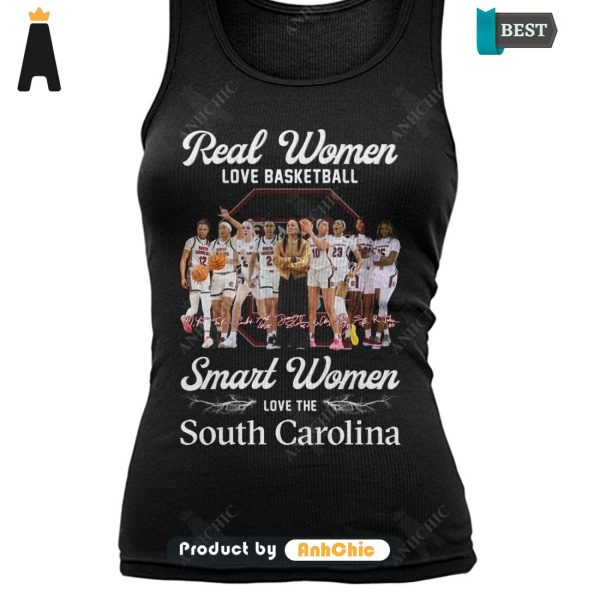 HOT TREND Real Women Love Basketbal Smart Women Love South Carolina Urban Streetwear T-Shirt