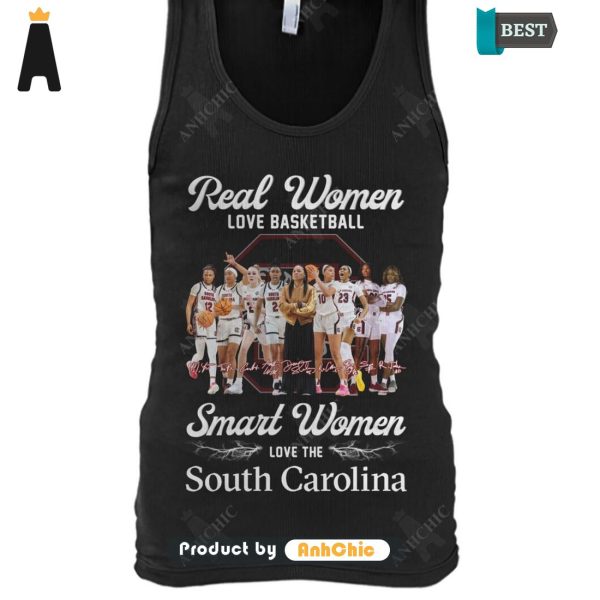 HOT TREND Real Women Love Basketbal Smart Women Love South Carolina Urban Streetwear T-Shirt