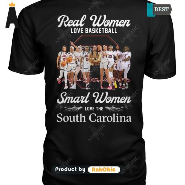 HOT TREND Real Women Love Basketbal Smart Women Love South Carolina Urban Streetwear T-Shirt