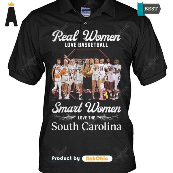 HOT TREND Real Women Love Basketbal Smart Women Love South Carolina Urban Streetwear T-Shirt