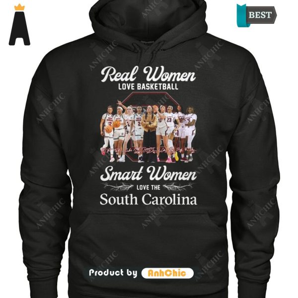 HOT TREND Real Women Love Basketbal Smart Women Love South Carolina Urban Streetwear T-Shirt