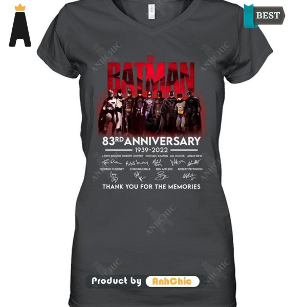 HOT TREND The Batman 85rd Anniversary 1939-2024 Thank You For The Memories Luxury Comfort T-Shirt