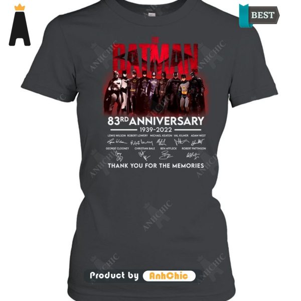 HOT TREND The Batman 85rd Anniversary 1939-2024 Thank You For The Memories Luxury Comfort T-Shirt