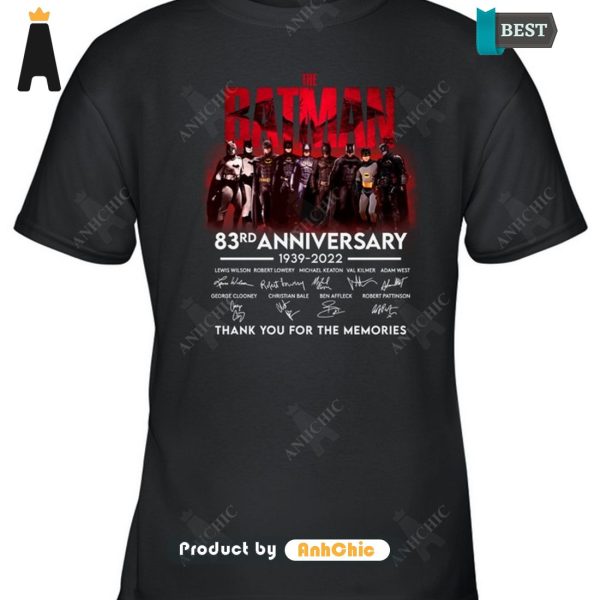 HOT TREND The Batman 85rd Anniversary 1939-2024 Thank You For The Memories Luxury Comfort T-Shirt