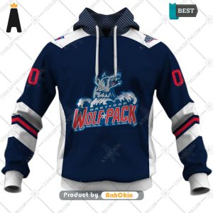 [NEW ARRIVAL] Personalized AHL Hartford Wolf Pack Color jersey Style  Fusion Fashion 3D Hoodie