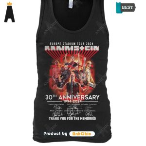 BEST-SELLING Rammstein Europe Stadium Tour 2024 30th Anniversary 1994-2024 Thank You For The Memories Hot Summer T-Shirt