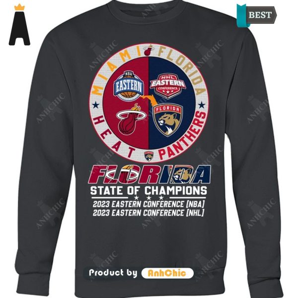 LIMITED FLorida Miami Heat Panthers State Of Champions NBA NHL Modern Classics T-Shirt, Long Sleeve, SweatShirt, Polo, Hoodie