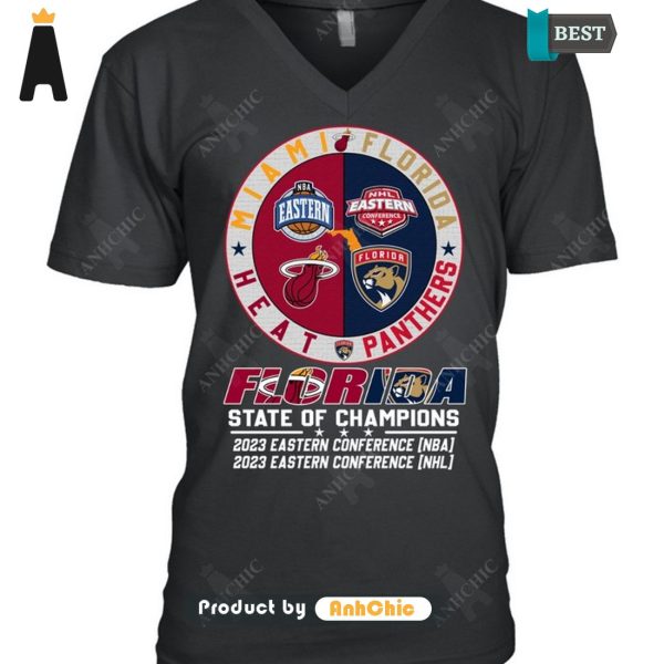 LIMITED FLorida Miami Heat Panthers State Of Champions NBA NHL Modern Classics T-Shirt, Long Sleeve, SweatShirt, Polo, Hoodie