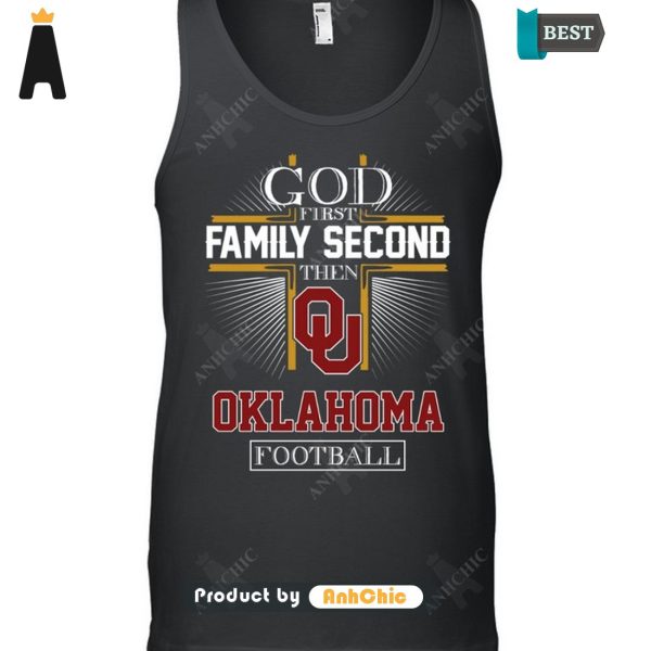 LIMITED God First Family Second Then Oklahoma Football Modern Classics T-Shirt