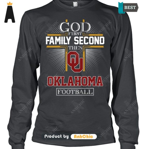 LIMITED God First Family Second Then Oklahoma Football Modern Classics T-Shirt