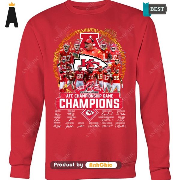 LUXURY Kansas City Chiefs NFC Championship Game 2023-2024  T-Shirt, Long Sleeve, SweatShirt, Polo, Hoodie