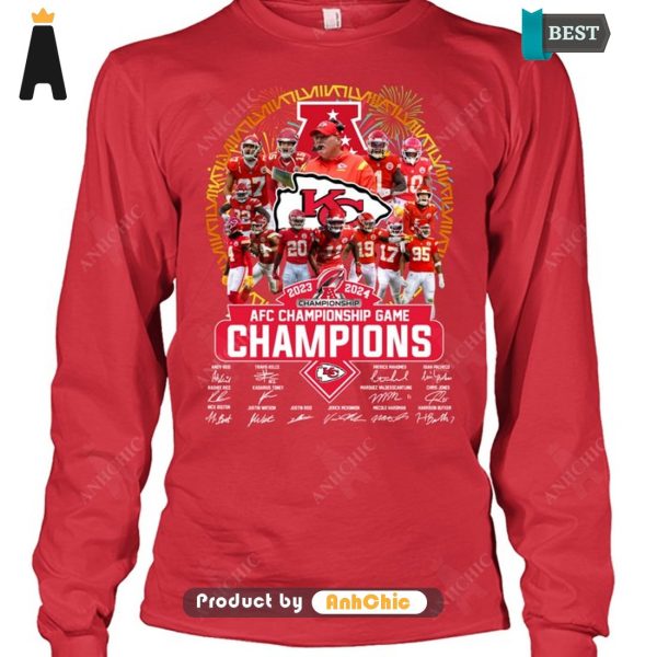 LUXURY Kansas City Chiefs NFC Championship Game 2023-2024  T-Shirt, Long Sleeve, SweatShirt, Polo, Hoodie