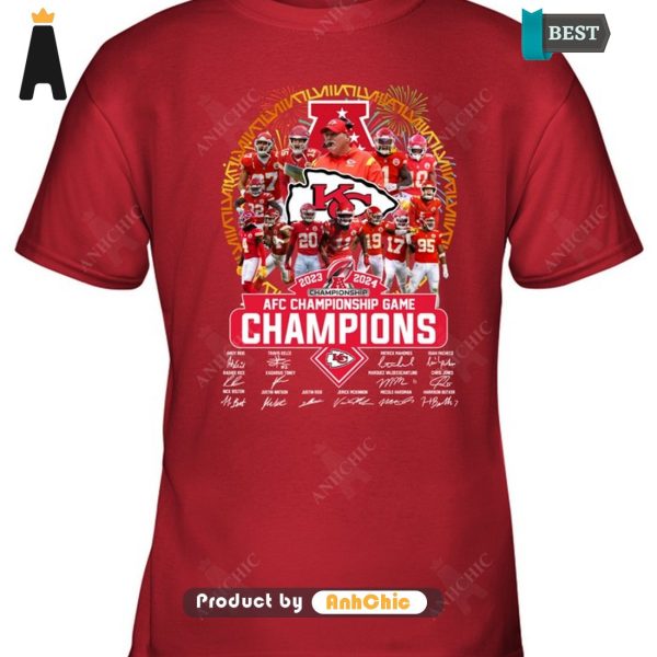 LUXURY Kansas City Chiefs NFC Championship Game 2023-2024  T-Shirt, Long Sleeve, SweatShirt, Polo, Hoodie