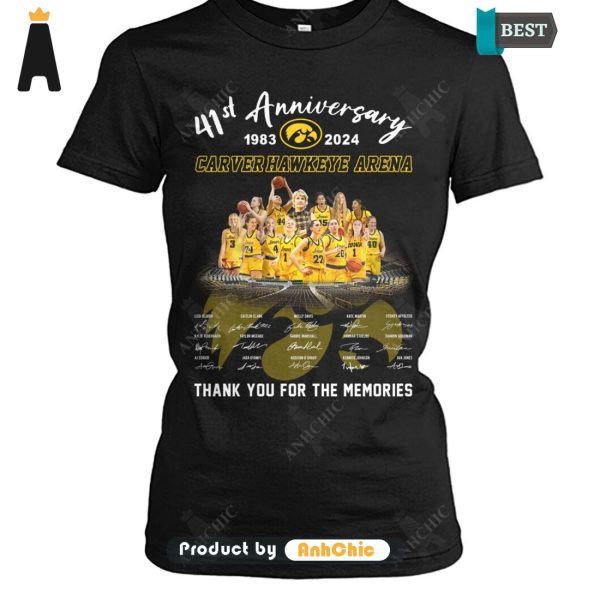 [MODERN] Carver Hawkeye Arena 41th Anniversary 1983-2024 Thank You For The Memories Street Style Fusion T-Shirt