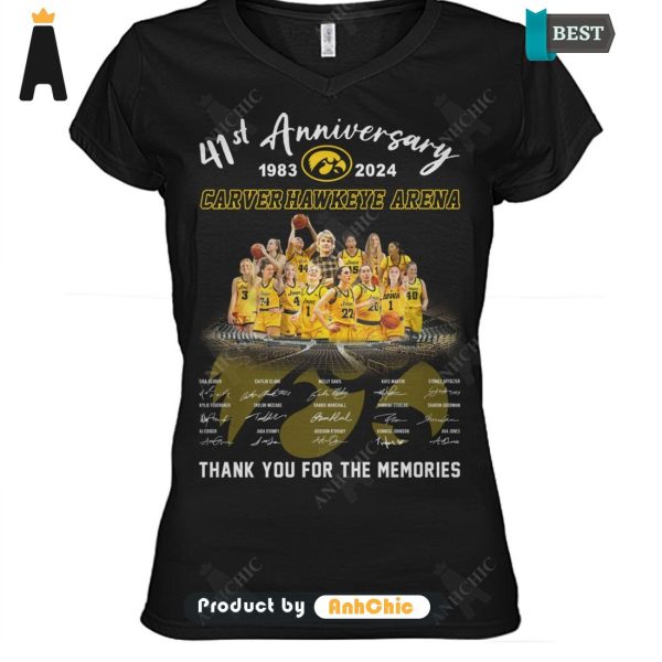 [MODERN] Carver Hawkeye Arena 41th Anniversary 1983-2024 Thank You For The Memories Street Style Fusion T-Shirt