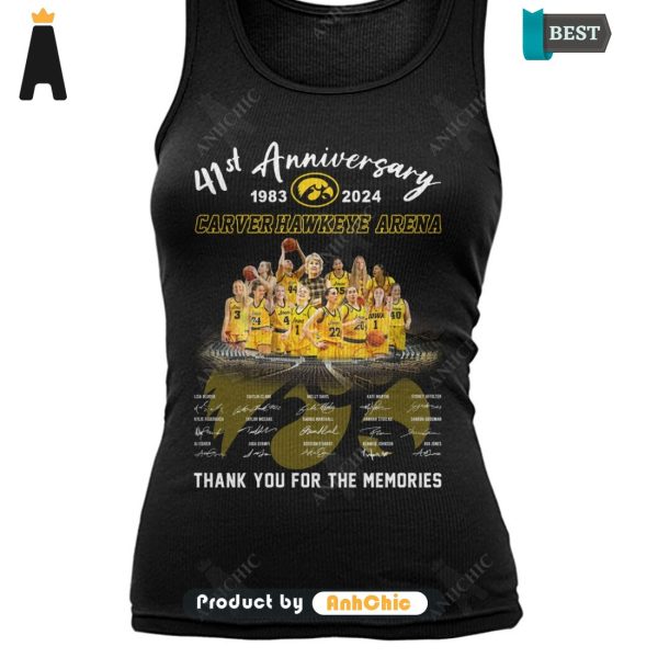 [MODERN] Carver Hawkeye Arena 41th Anniversary 1983-2024 Thank You For The Memories Street Style Fusion T-Shirt