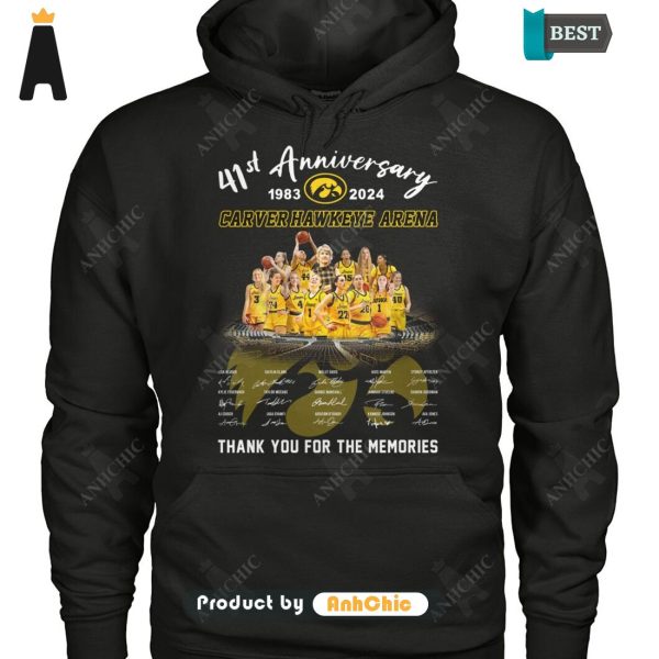 [MODERN] Carver Hawkeye Arena 41th Anniversary 1983-2024 Thank You For The Memories Street Style Fusion T-Shirt