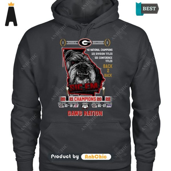 [MODERN] Georgia Bulldogs Back2Back National Champions Go DAWGS Hot Summer T-Shirt, Long Sleeve, SweatShirt, Polo, Hoodie