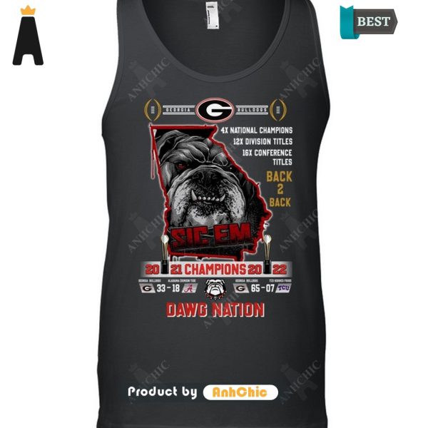 [MODERN] Georgia Bulldogs Back2Back National Champions Go DAWGS Hot Summer T-Shirt, Long Sleeve, SweatShirt, Polo, Hoodie