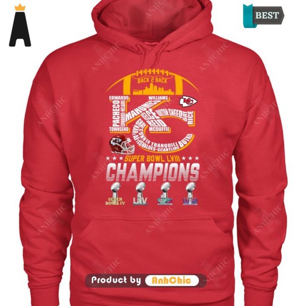 [MODERN] Kansas City Chiefs Super Bowl LVIII Champions Limitted Edition T-Shirt, Long Sleeve, SweatShirt, Polo, Hoodie