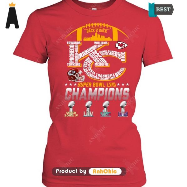 [MODERN] Kansas City Chiefs Super Bowl LVIII Champions Limitted Edition T-Shirt, Long Sleeve, SweatShirt, Polo, Hoodie