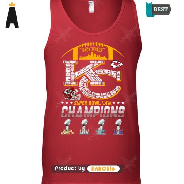 [MODERN] Kansas City Chiefs Super Bowl LVIII Champions Limitted Edition T-Shirt, Long Sleeve, SweatShirt, Polo, Hoodie