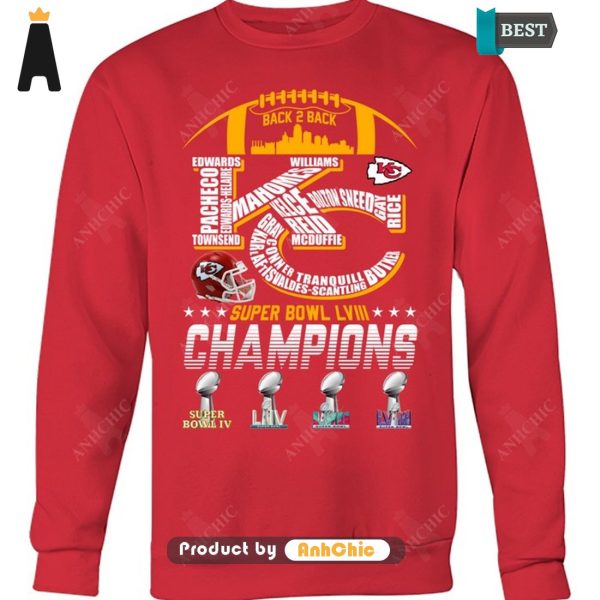 [MODERN] Kansas City Chiefs Super Bowl LVIII Champions Limitted Edition T-Shirt, Long Sleeve, SweatShirt, Polo, Hoodie