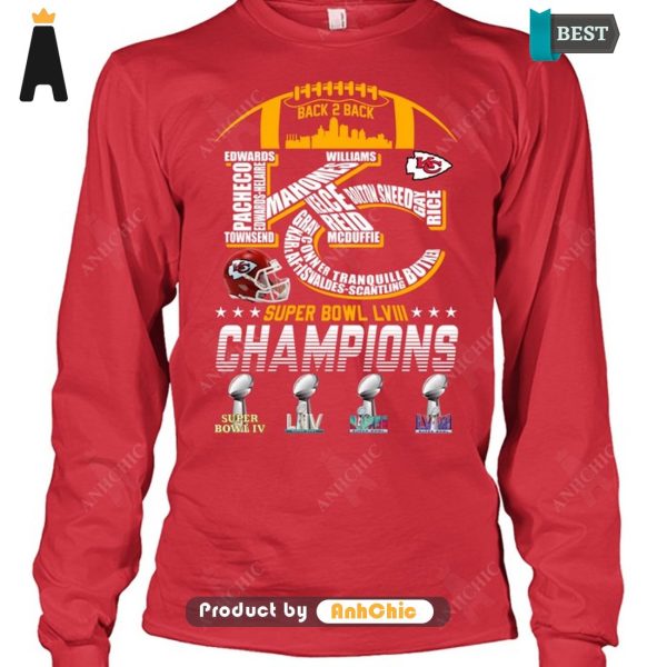 [MODERN] Kansas City Chiefs Super Bowl LVIII Champions Limitted Edition T-Shirt, Long Sleeve, SweatShirt, Polo, Hoodie