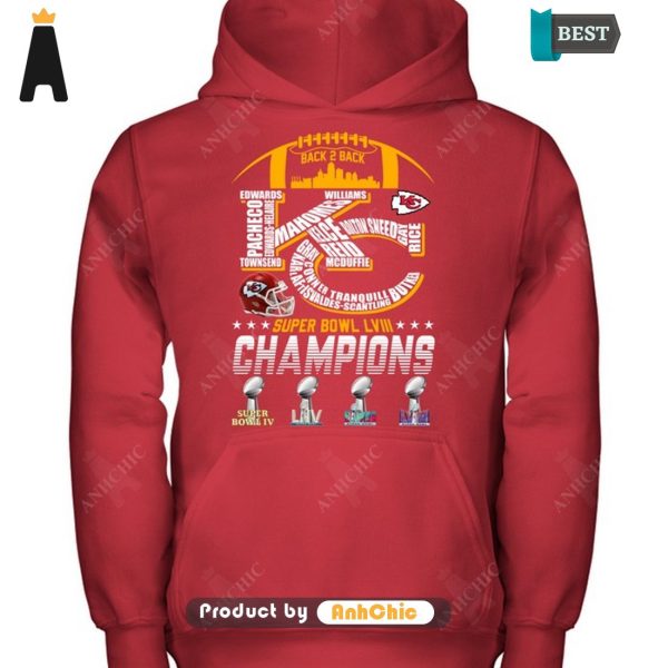 [MODERN] Kansas City Chiefs Super Bowl LVIII Champions Limitted Edition T-Shirt, Long Sleeve, SweatShirt, Polo, Hoodie