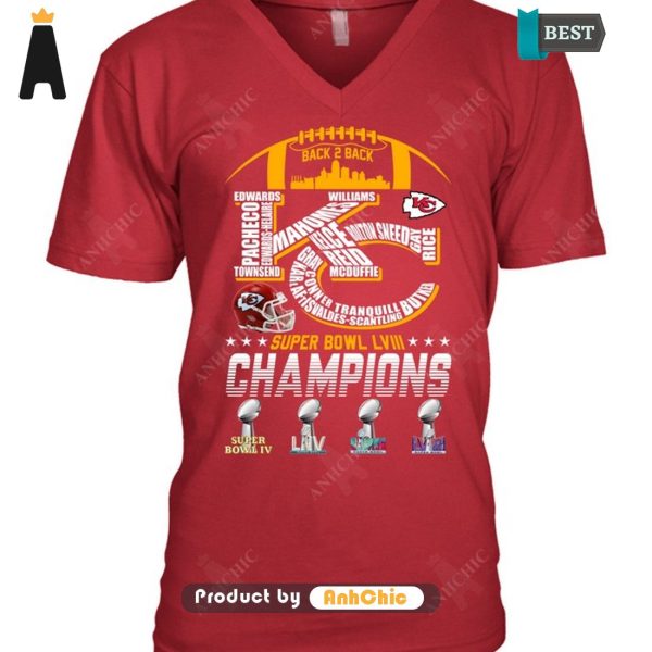 [MODERN] Kansas City Chiefs Super Bowl LVIII Champions Limitted Edition T-Shirt, Long Sleeve, SweatShirt, Polo, Hoodie