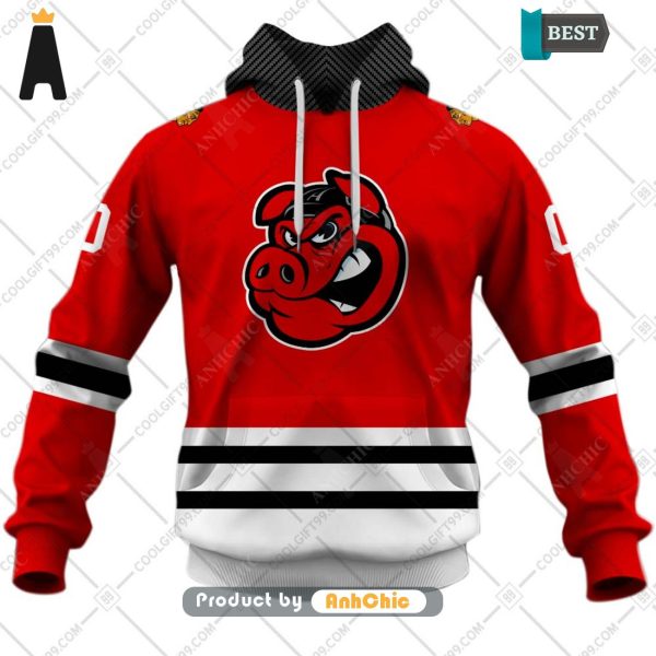 [MODERN] Personalized AHL Rockford IceHogs Color jersey Style  Modern Classics 3D Hoodie