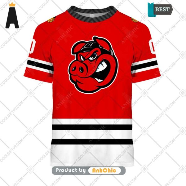 [MODERN] Personalized AHL Rockford IceHogs Color jersey Style  Modern Classics 3D Hoodie