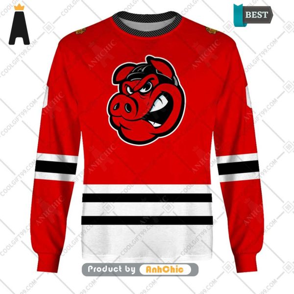 [MODERN] Personalized AHL Rockford IceHogs Color jersey Style  Modern Classics 3D Hoodie