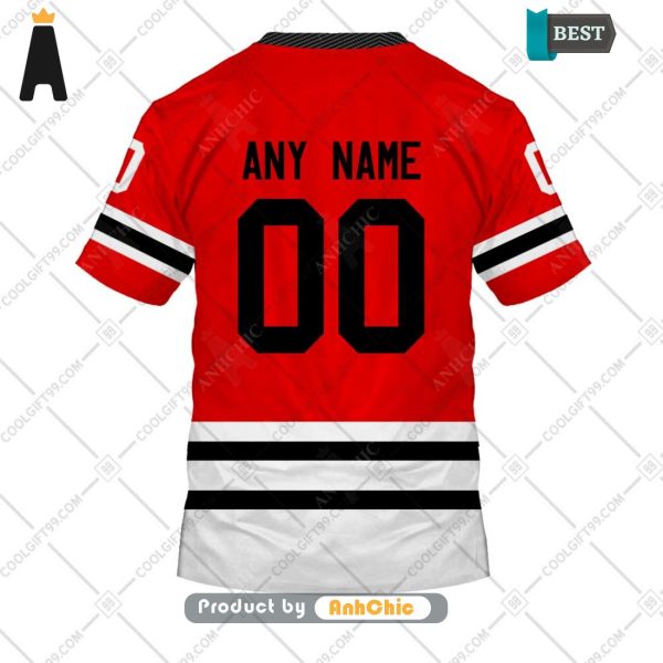 [MODERN] Personalized AHL Rockford IceHogs Color jersey Style  Modern Classics 3D Hoodie