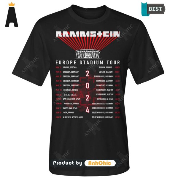 [MODERN] Rammstein Europe Stadium Tour 2024  T-Shirt